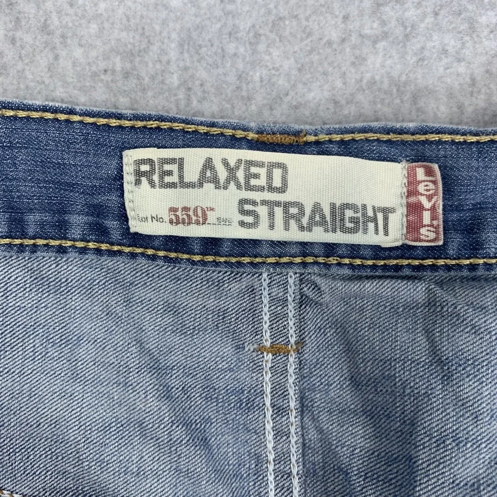 Y2K Levi's 559 Relaxed Straight Jeans Mens 38x30 Blue Denim Medium Wash Cotton